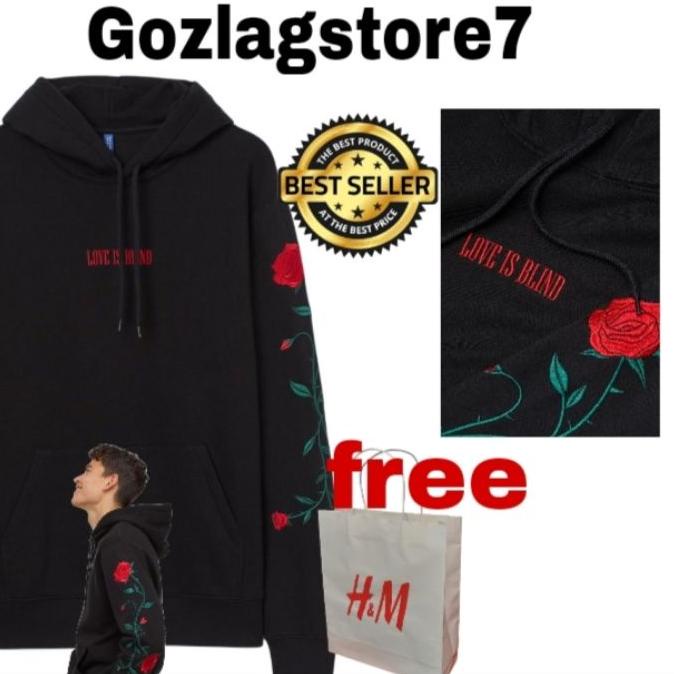 ✰ 1.1(COD)Hoodie h&m love is blind free paperbag h&m ✥
