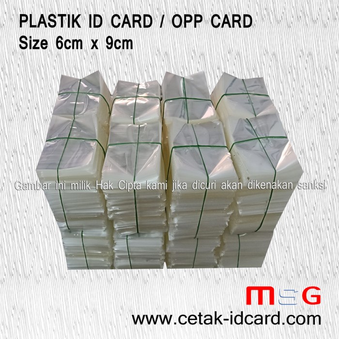 

Plastik Id Card / Opp Card Star Seller