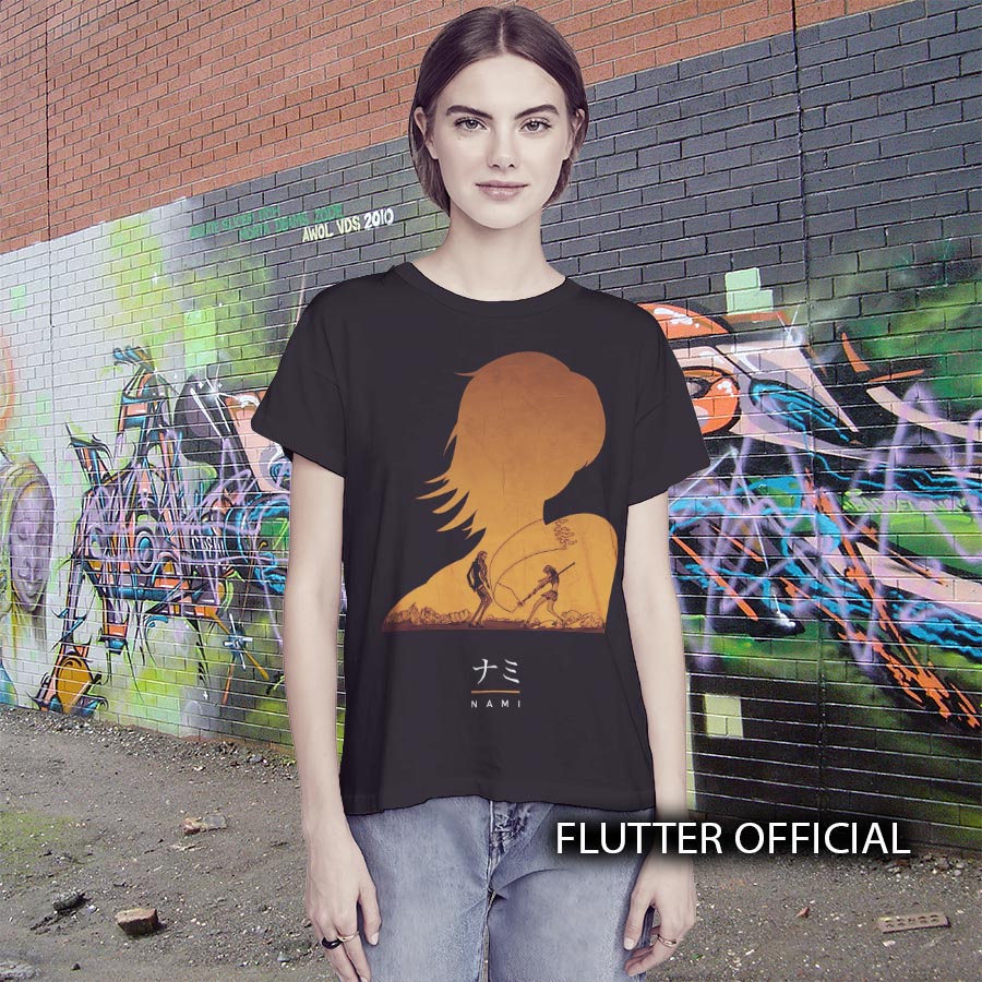 121-129 TSHIRT HITAM ANIME NAMI ROBIN FRANKY ONE PIECE  IXDNJ/ISIGM/ KAOS COMBED ANIME ONE PIECE FRA