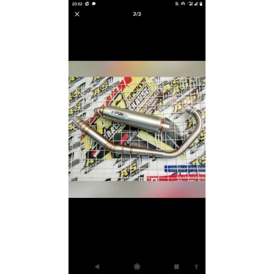 knalpot megapro pdk full set diameter 50mm