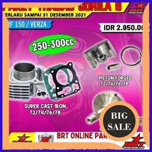 suku cadang PAKET BRT CRF  TRABAS GORILA 7 BOREUP 250CC- 300CC 140ZZ3