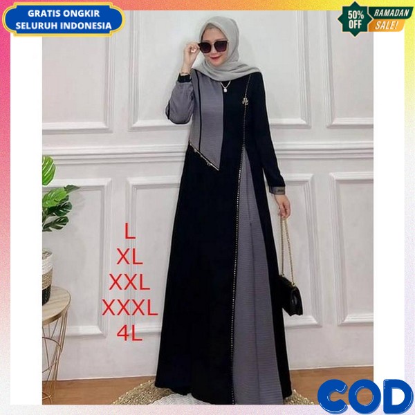 Gami Ibuk Busui Pesta Elegan Gamis Wanita Terbaru 2023 Gmis Drees Nikah Pakaian Branded Dewasa Jumbo