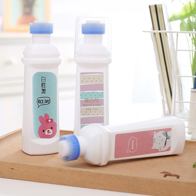 Cairan Pembersih Sepatu Dengan Brush (PTM) / Sikat Pembersih Sepatu Praktis / Semir Sepatu