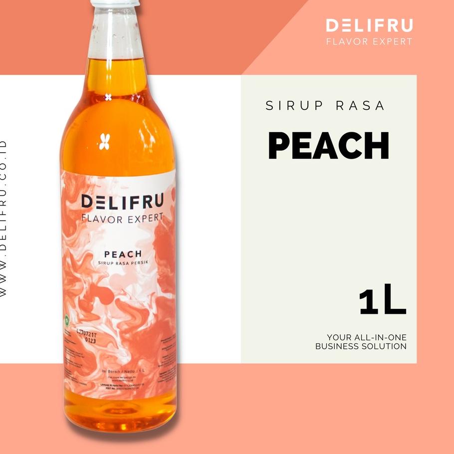 

➶ Syrup Peach Delifru 1 Liter - Sirup Persik Premium ★