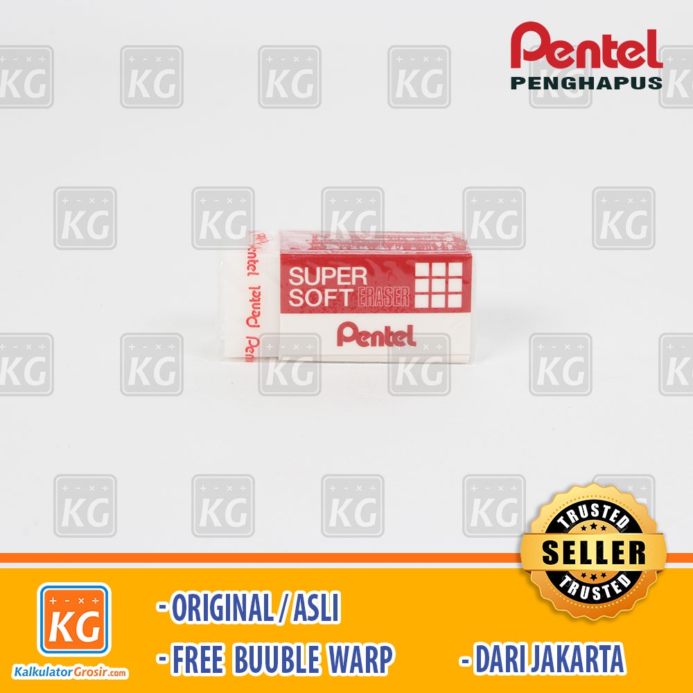 Penghapus Super Soft Pentel ZESE 03 ID / Penghapus Pentel Soft Eraser Red ZESE-03ID Penghapus pensil Pentel kecil