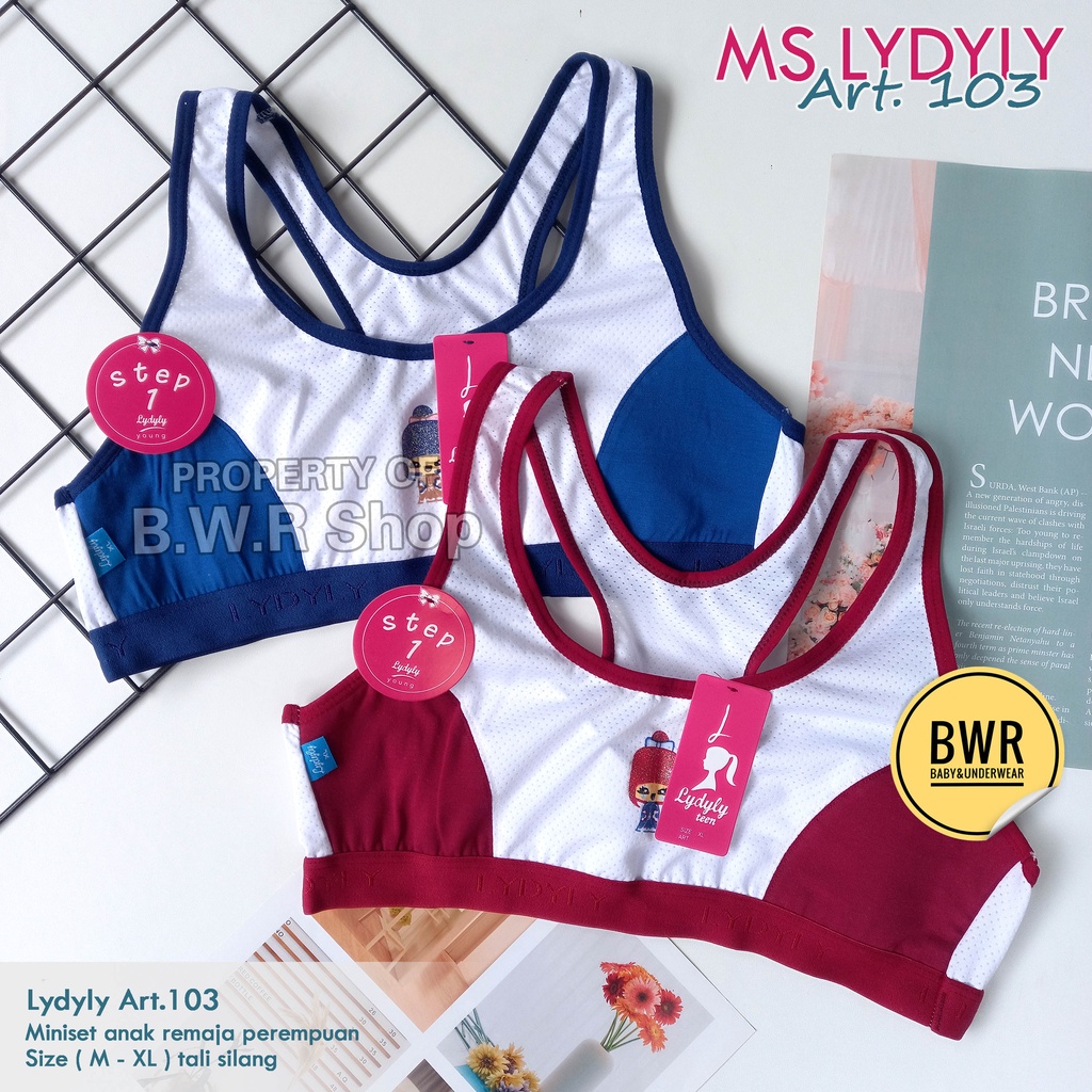 Miniset Lydyly Mz 103 / Miniset Anak Remaja Model Tali Silang Busa Sedang | Bwr