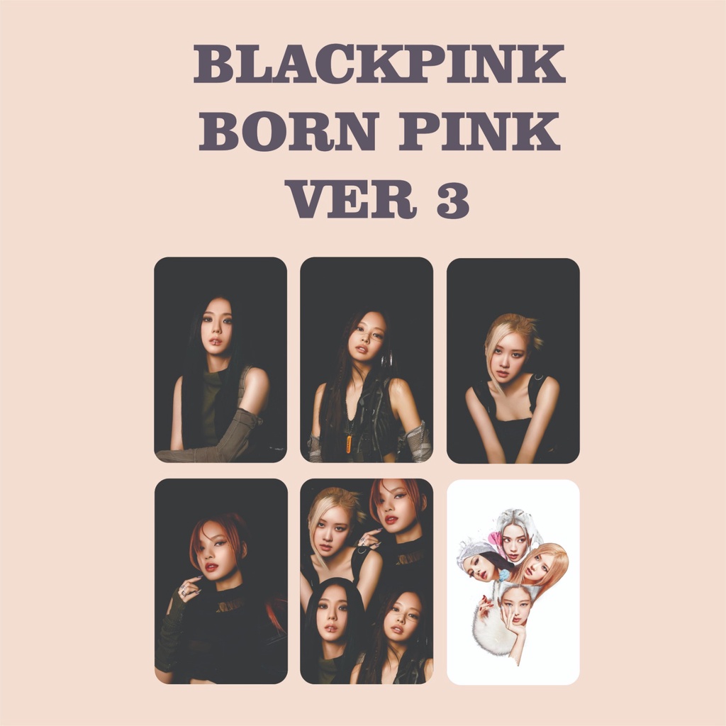 PHOTOCARD BLACKPINK BORN PINK