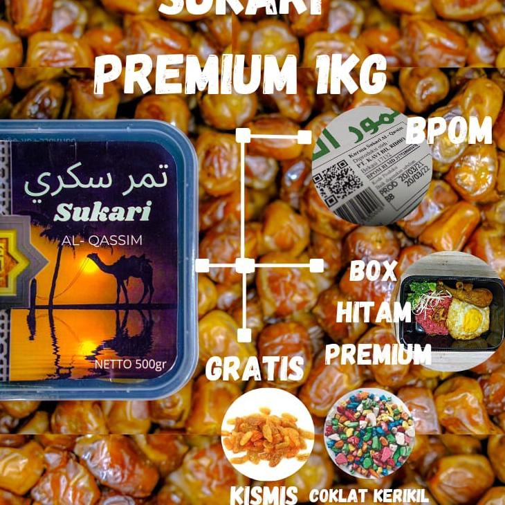 

☆ [TERLARIS] Kurma Sukari Premium AL QASSIM 1kg ❂