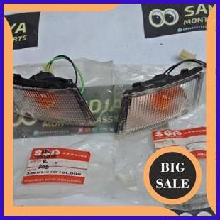 onderdil Lampu Sein Sen Reting Depan Set Putih SUZUKI TORNADO GS GX SHOGUN KEBO Asli Ori SGP 140ZZ3
