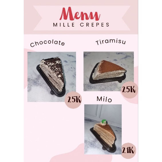 

Mille Crepes Slice