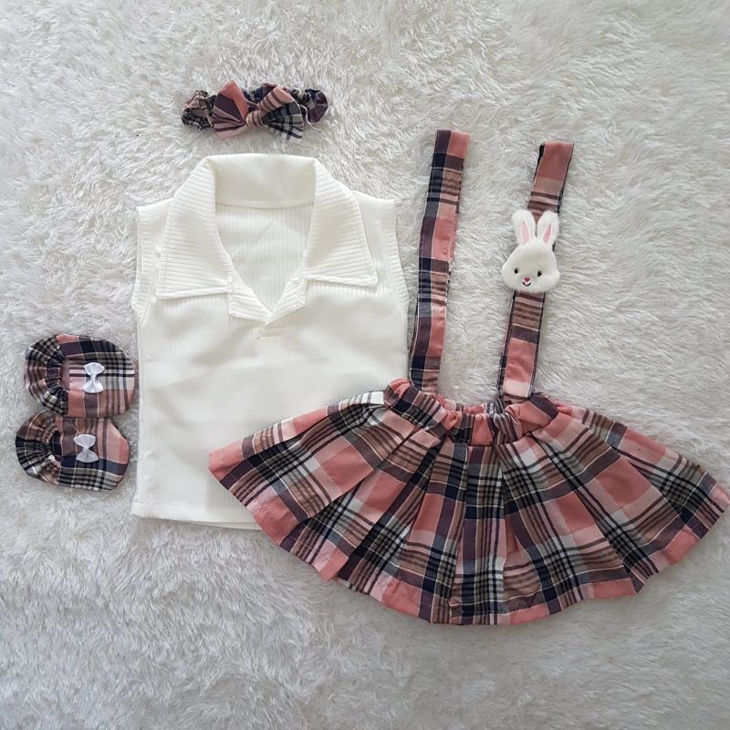 Baju Bayi Lucy Bunny Overall Set