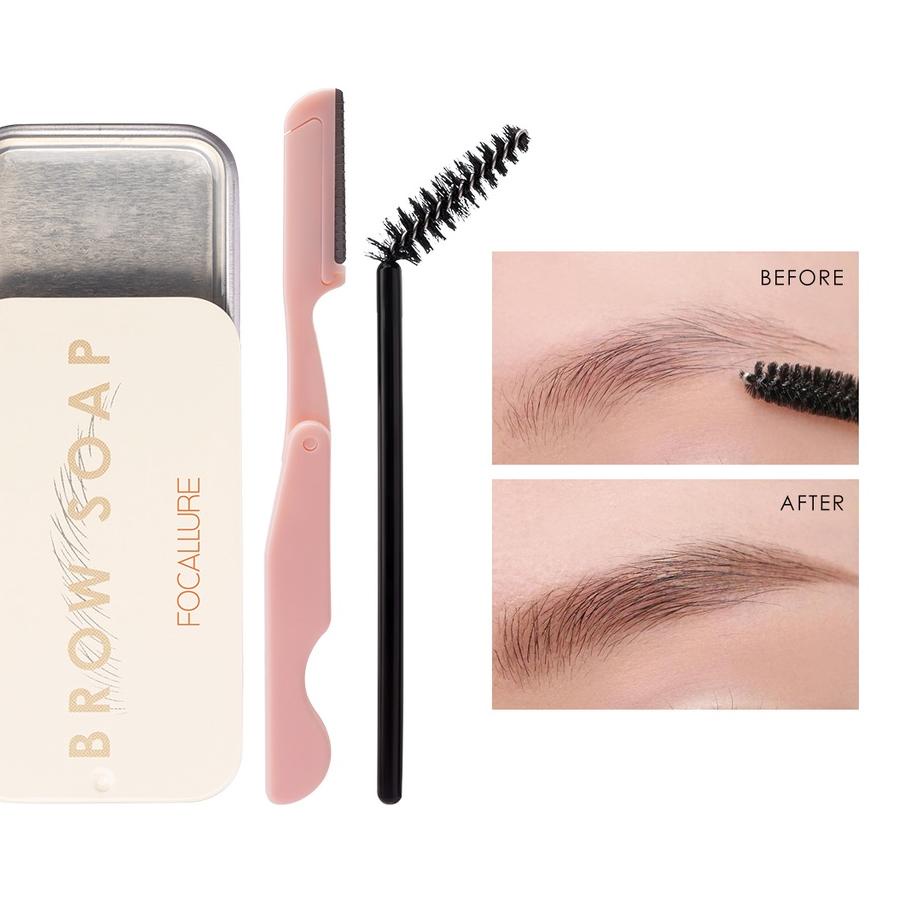 ☛ Focallure 3D Eyebrow Gel tahan air EyeBrow Soap ➦