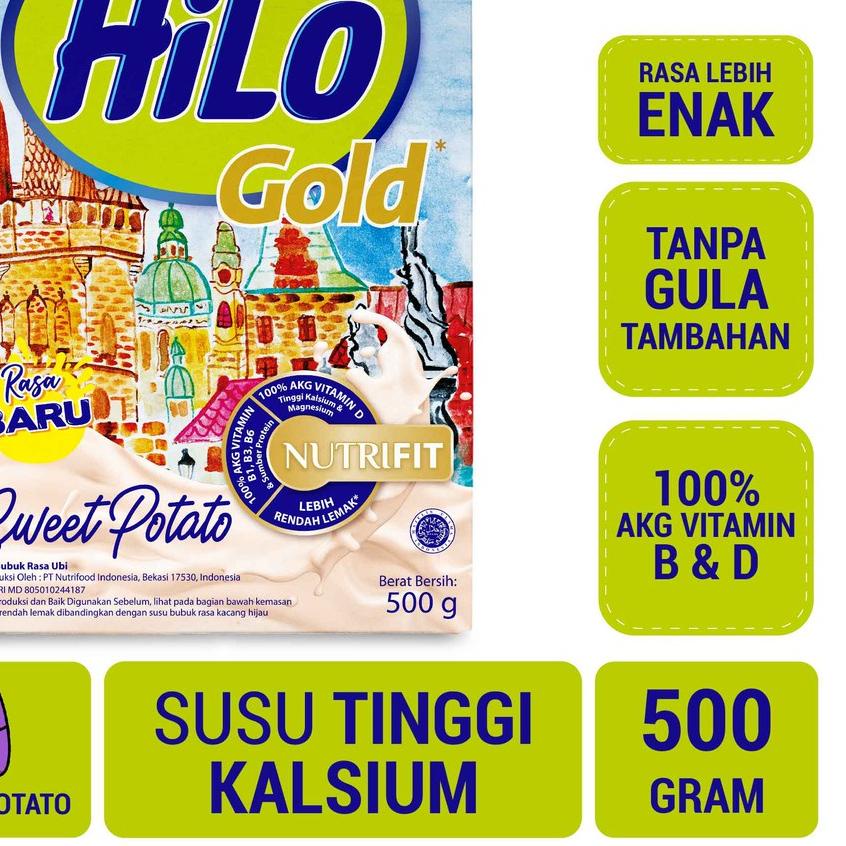 

➩ Hilo Gold Sweet Potato Susu Tinggi Kalsium Rendah Lemak 500 gram ✬