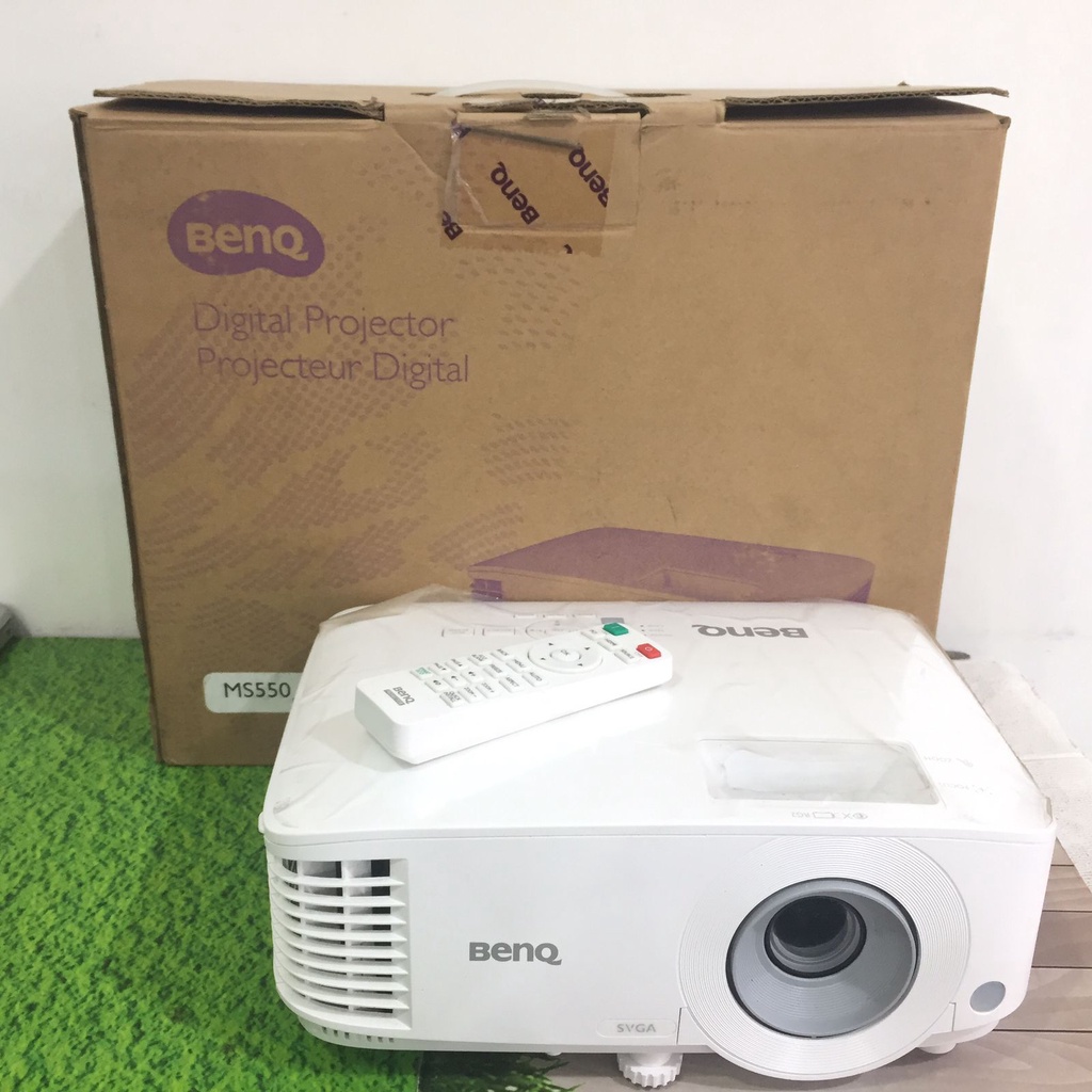 READY PROYEKTOR BENQ MS550 LUMENS 3600 RESOLUSI SVGA TEKNOLOGI 3LCD BONUS FREE PACKING KAYU