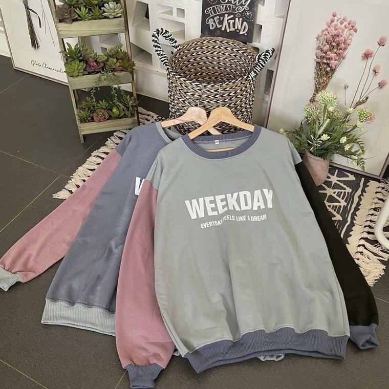 BEST SELLER Weekday Sweater Jumbo - LD 130 - Ukuran XXL - Sweater Hoodie Jumbo - Sweater Hoodie Pria