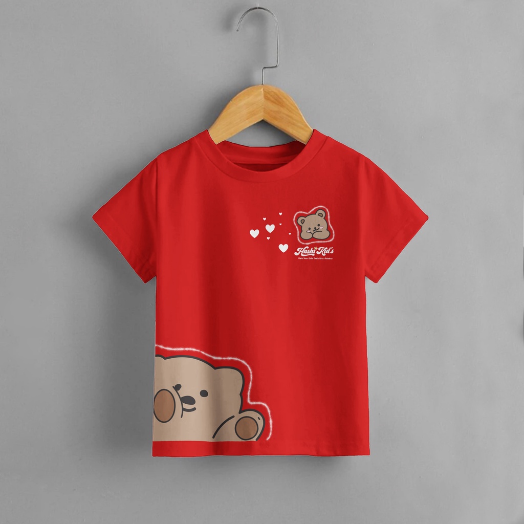 Kaos Anak Look Bear Laki - Laki Dan Perempuan - Hashi KIds