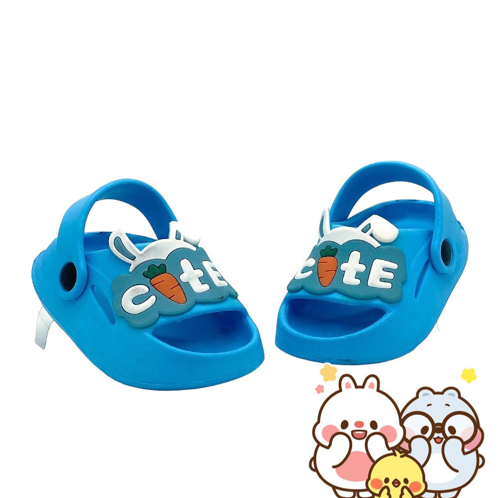 Sandal Anak Perempuan Baby CUTE CARROT / Sandal Anak Laki-laki Baby Kids Model Baim Tali Belakang Karakter Lucu