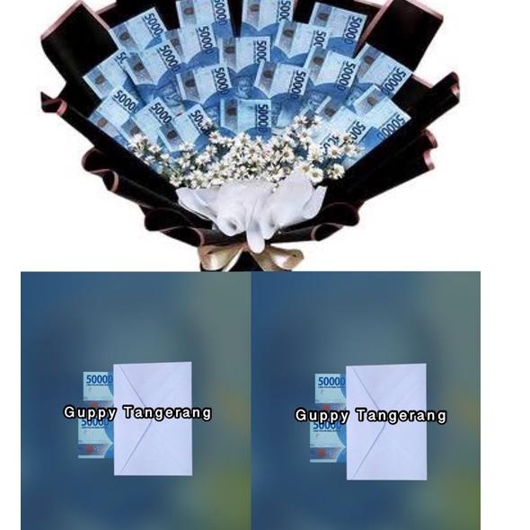 ➱ souvenir uang 50 ribu asli untuk mahar ❅