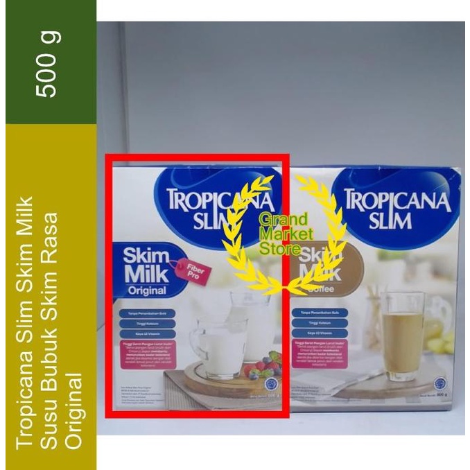 

Tropicana Slim Skim Milk Susu Skim Bubuk 500 gr hen