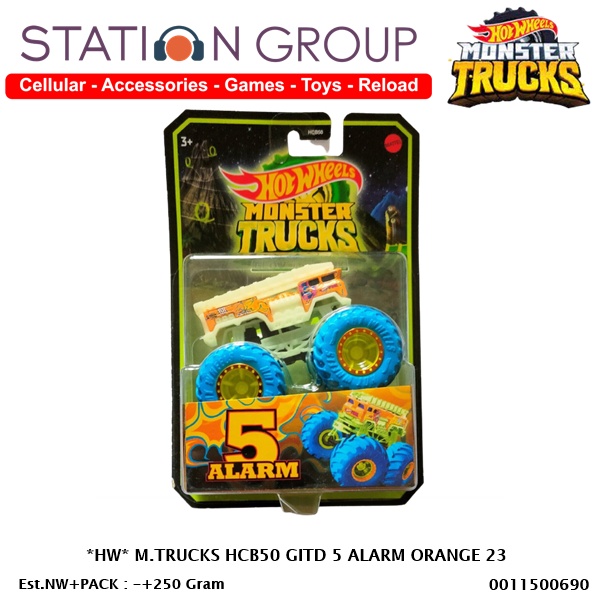 HOT WHEELS HW MONSTER TRUCKS HCB50 GLOW IN THE DARK 23 - DIECAST