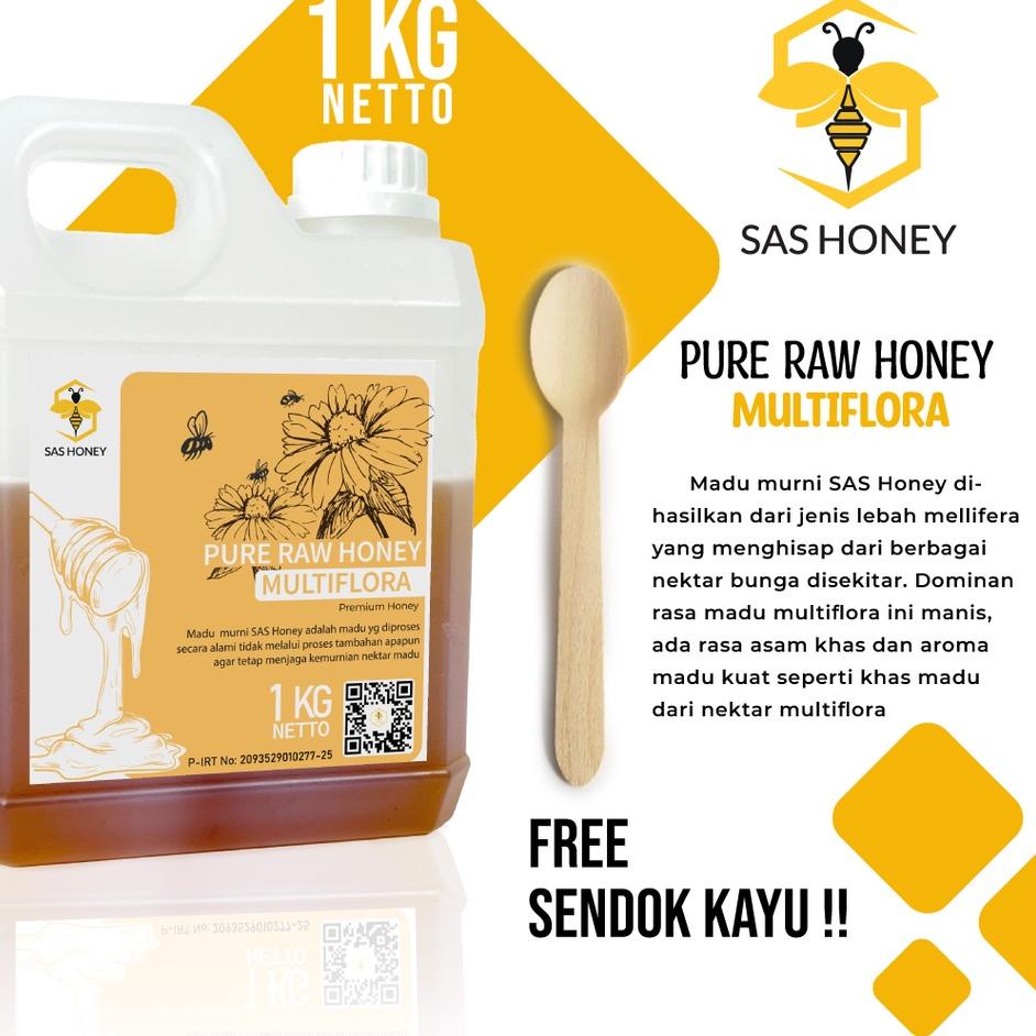 

♥ Asli Murni 1Kg Sas Honey Nektar Bunga Multiflora ♘