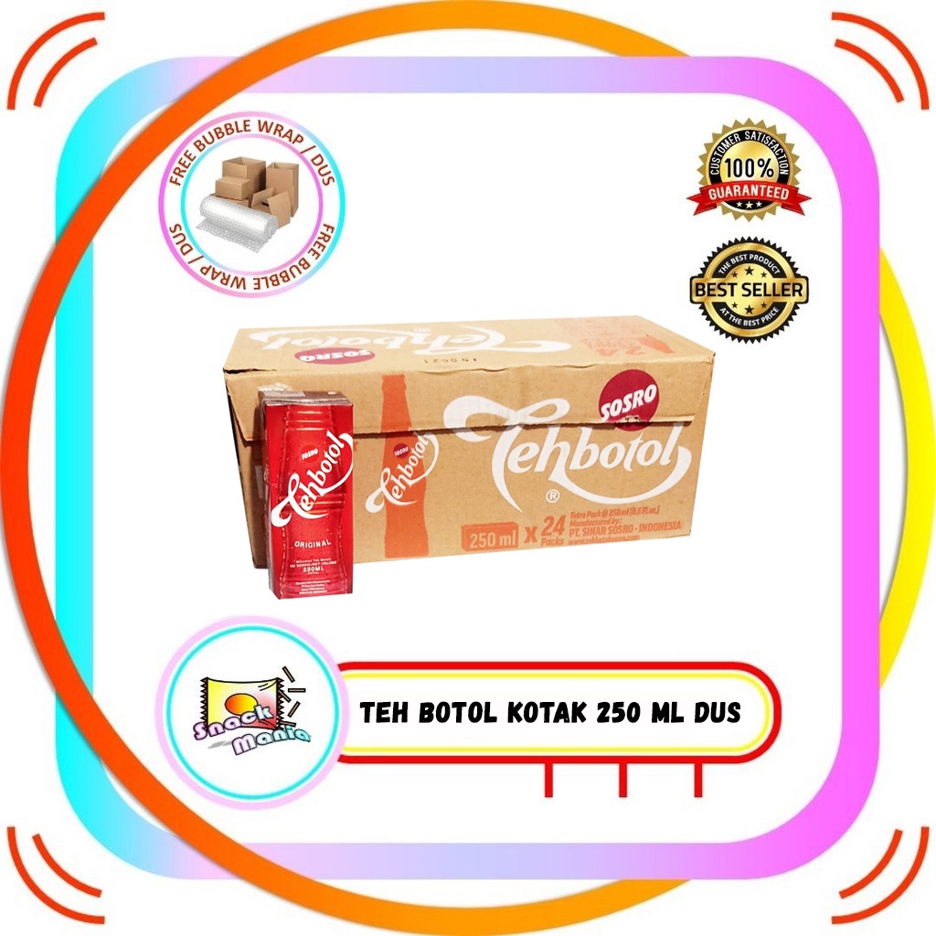 

Teh Botol Sosro Kotak Original Melati 250 ml x 24 pcs DUS Jasmine Tea