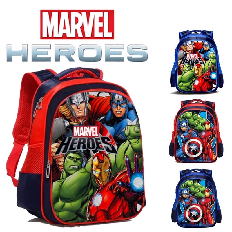 PROMO SALE 10.10 - TAS SEKOLAH TK-SD ANAK LAKI-LAKI TAS RANSEL MARVEL AVENGERS ANIMA SUPERHERO | RANSEL PUNGGUNG ANAK SEKOLAH | RANSEL IRONMAN/CAPTAIN AMERICA - RANSEL REMAJA/PRIA/ANAK-ANAK