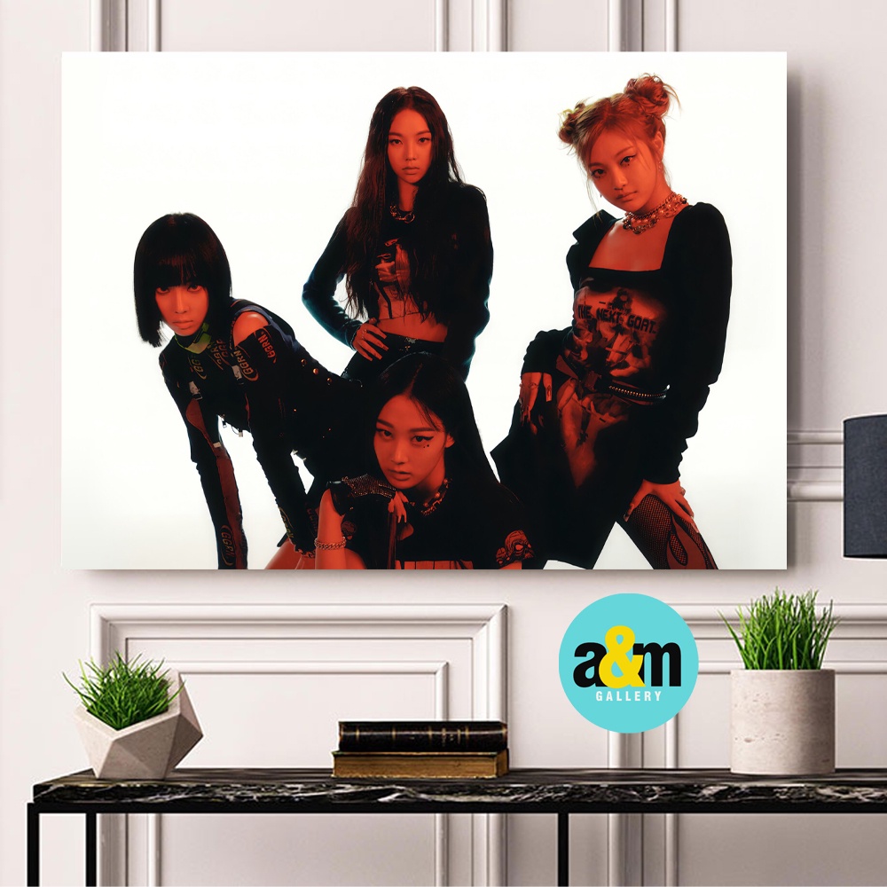 Poster Kayu AESPA Hiasan Dinding Kamar K-POP I Pajangan Dinding Kamar K-POP Wall Decor Kamar - A&amp;M