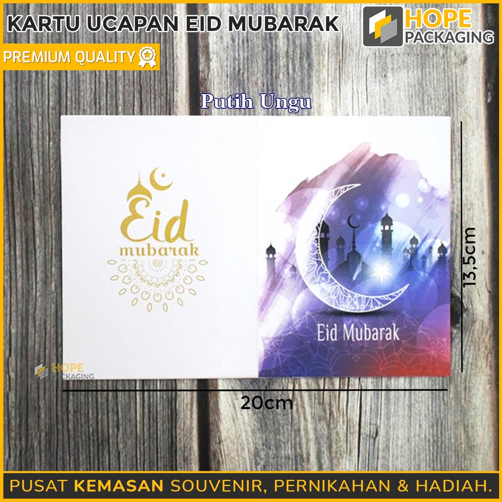 [ isi 5 PCS ] Kartu Ucapan Eid  / unik mewah murah / Gantungan Ucapan / Gantungan Gift Box