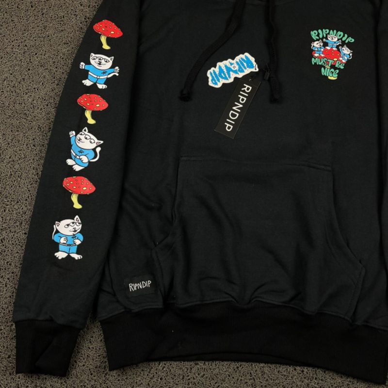 HOODIE RIPNDIP FULL TAG LABEL CASUAL HYPE