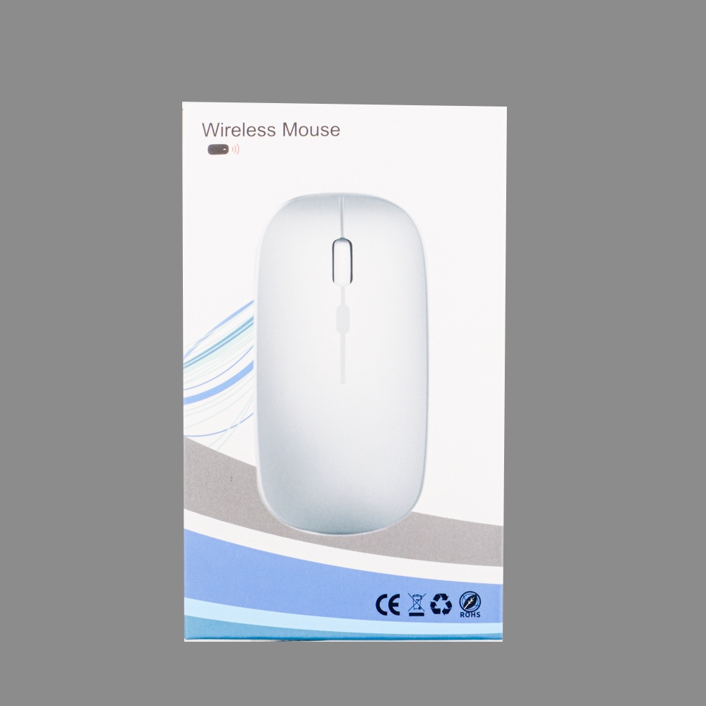 Taffware Optical Wireless Mouse Silent Click Dual 2.4GHz &amp; Bluetooth - E1300 - Silver