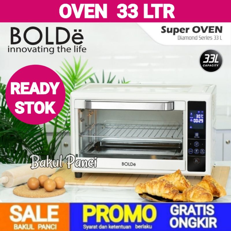BOLDe SUPER OVEN DIGITAL 33 Liter - OVEN LISTRIK - PEMANGGANG - WHITE