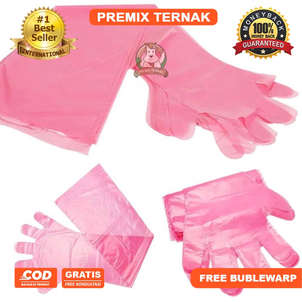 GLOVE IB 1 Pack (50 Pcs) - GLOVE INSEMINASI BUATAN 50 PCS - SARUNG TANGAN INSEMINASI BUATAN