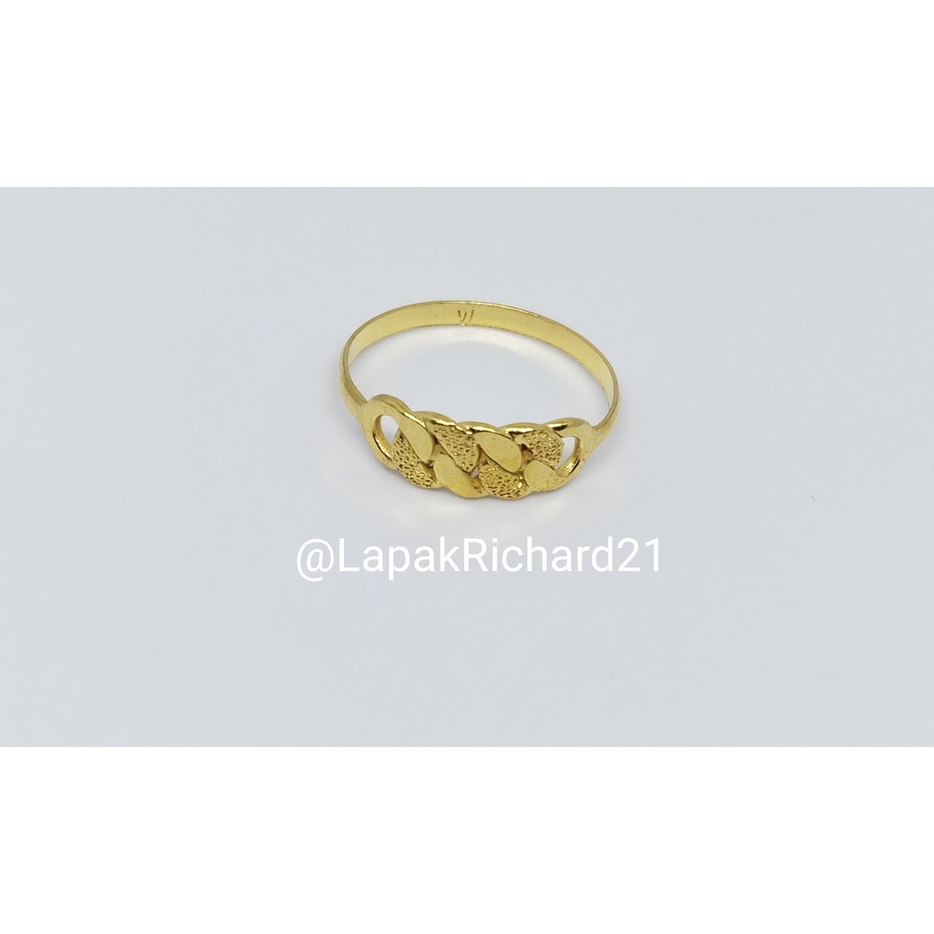 Emas muda cincin perhiasan emas muda