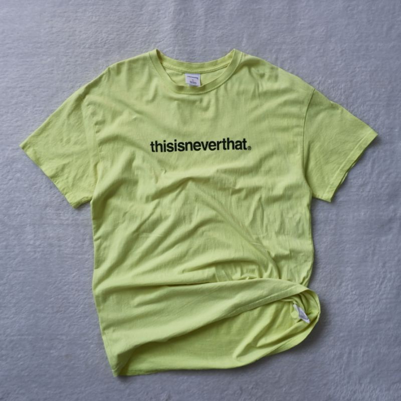 Kaos ThisisNeverThat Hijau Stabilo