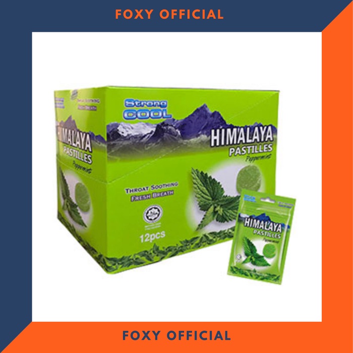 

Himalaya Pastilles Peppermint Big Foot Candy - Permen Mint 12pcs