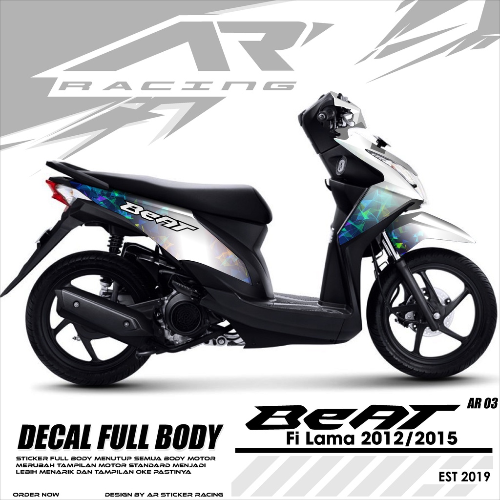 (COD) Decal Sticker Fullbody Beat Fi Lama 2012 2013 2014 - Dekal Stiker Skotlet Motor Beat Termurah 