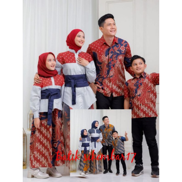 SARIMBIT KELUARGA // COUPLE KELUARGA // FAMILY SET RAYA SERIES // BATIK COUPLE KELUARGA