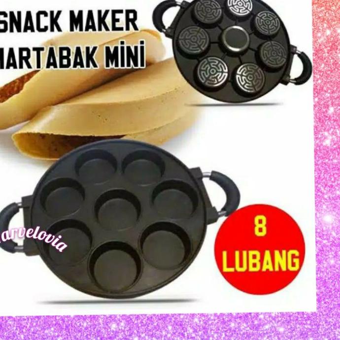 ۝ CETAKAN TEFLON 7 & 8 LUBANG DATAR MARTABAK MINI APEM ☜