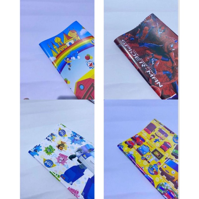 

KERTAS KADO GLOSSY MOTIF LAKI LAKI SPIDERMAN DORAEMON TAYO AVENGERS