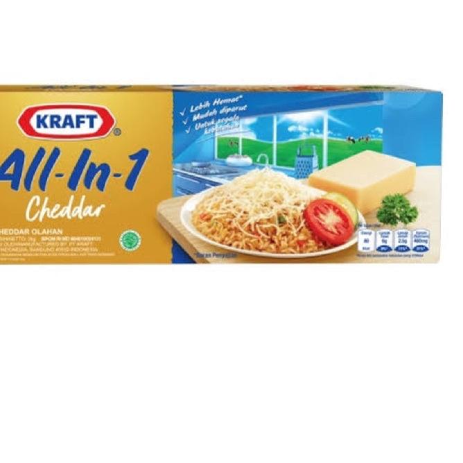 

❊ Keju kraft cheddar all in one 2kg ♬