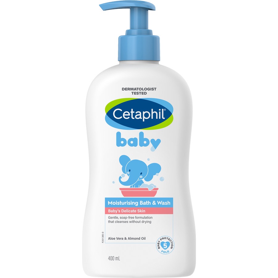 Cetaphil Baby Moist Bath &amp; Wash 400ml Perawatan Sabun Mandi dan Shampo