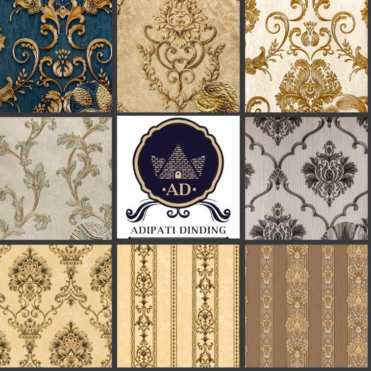 WALLPAPER DINDING VINYL ELEGANT RONA PREMIUM RONA TEBAL TIMBUL BERTEXTURE SIZE 53 CM X 10 METER HARG