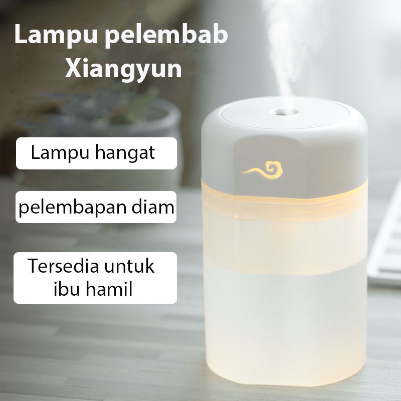 Halluna Humidifer Diffuser Aromatherapy Pelembab Ruangan LED Light Warna Semprotan Halus Rechargeable USB 250ML