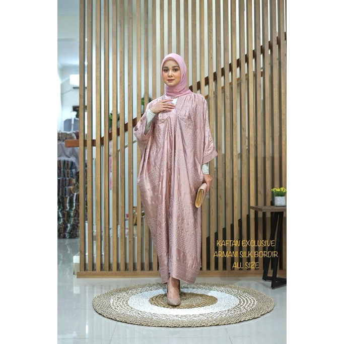 Kaftan wanita terbaru katun armani silk bordir premium ori brand kamari
