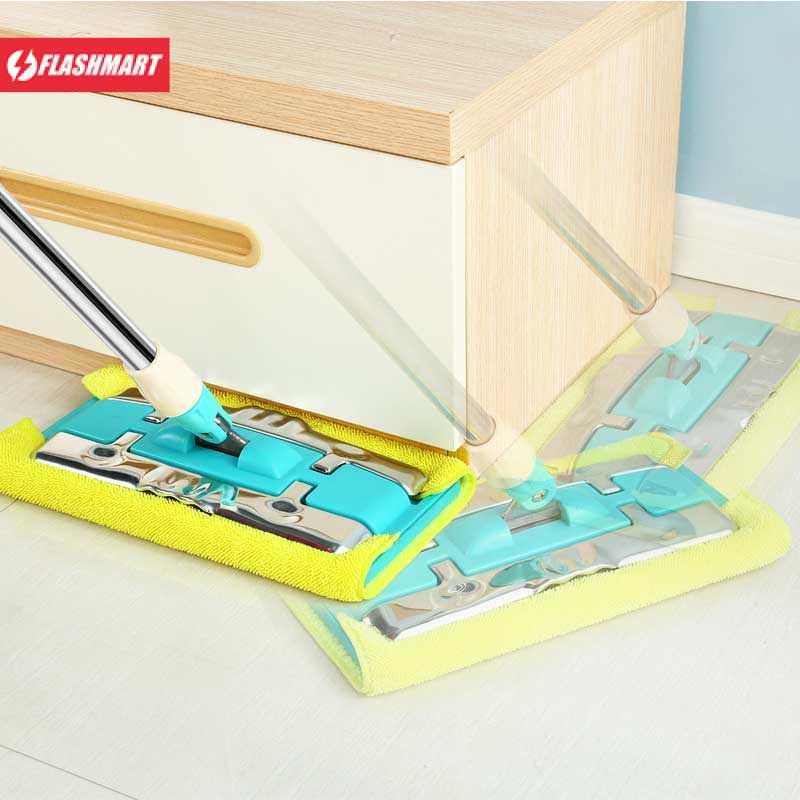 Flashmart Alat Pel Wet Floor Mops Microfiber 360 Rotating - H-01