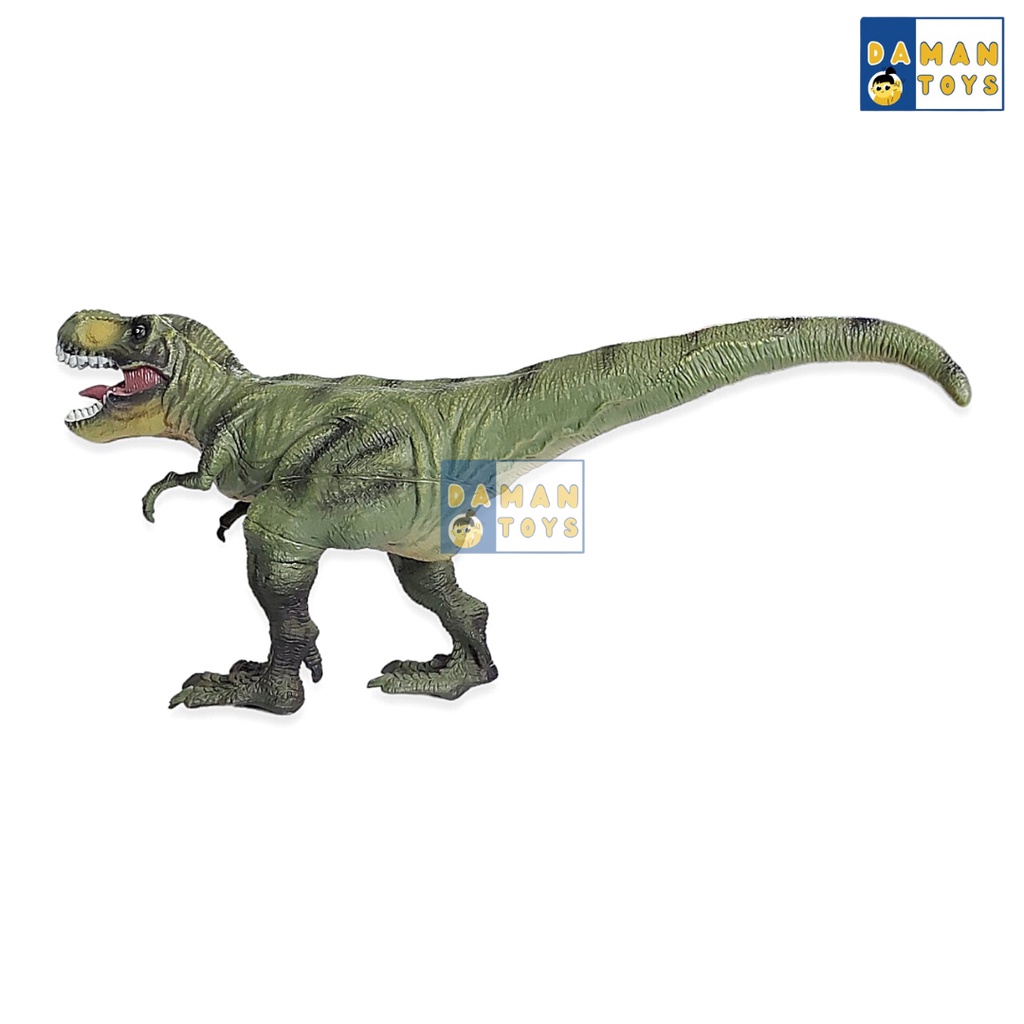 Mainan Dinosaurus T-Rex Tyrannosaurus Karet Bunyi Running Figure