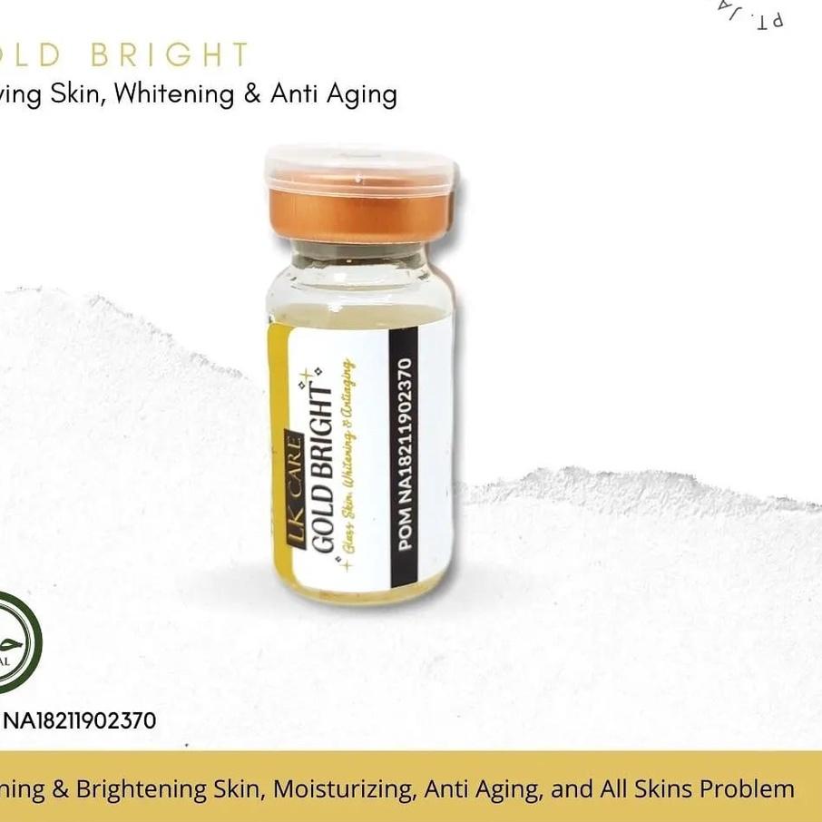 ♠ Glowing Serum Whitening  Brightening Skin Care Facial Beauty New Face Gold Bright  LK Care ➯