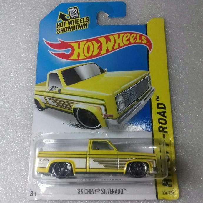 HOT WHEELS 83 CHEVY SILVERADO. CARD HW OFF ROAD 2013 HOT TRUCKS SERIES