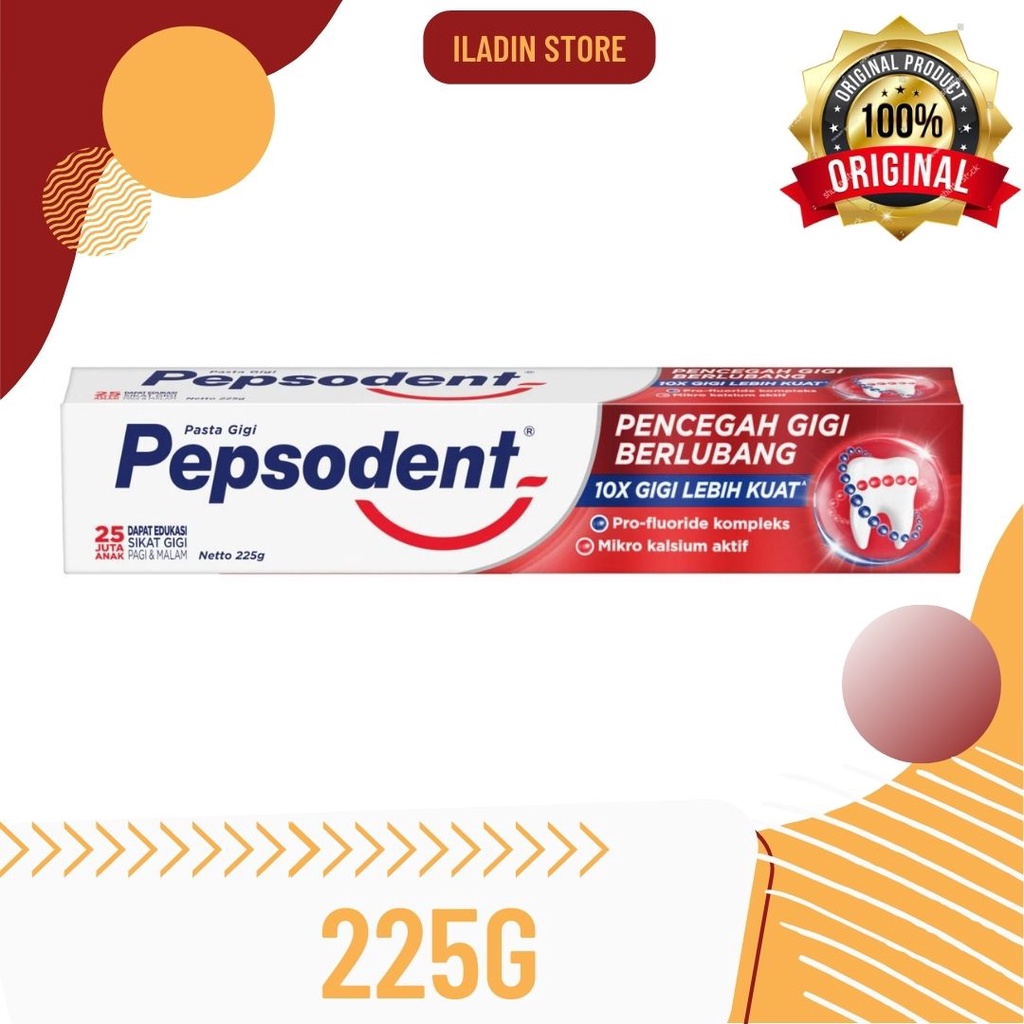 Pepsodent White pasta gigi pencegah gigi berlubang 225 g